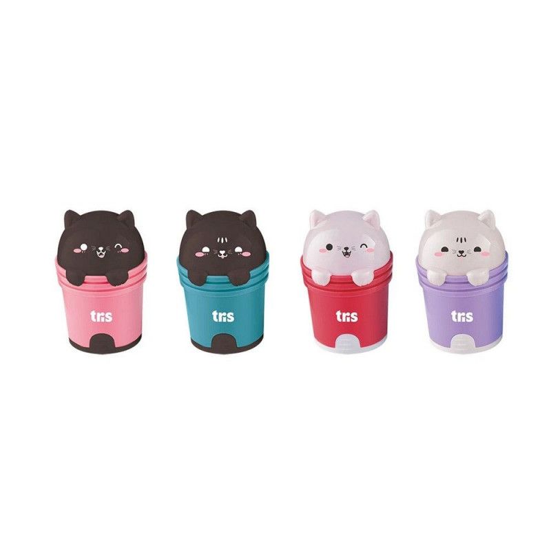 APONTADOR DUPLO COM BORRACHA KITTY TRIS - REF. 903280 - CAIXA COM 16 UNIDADES SORTIDAS