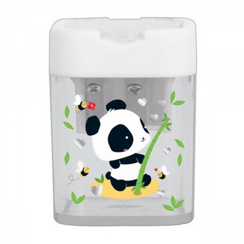 APONTADOR COM DEPOSITO 2 FUROS PANDA TILIBRA - REF. 34648 - CAIXA COM 12 UNIDADES