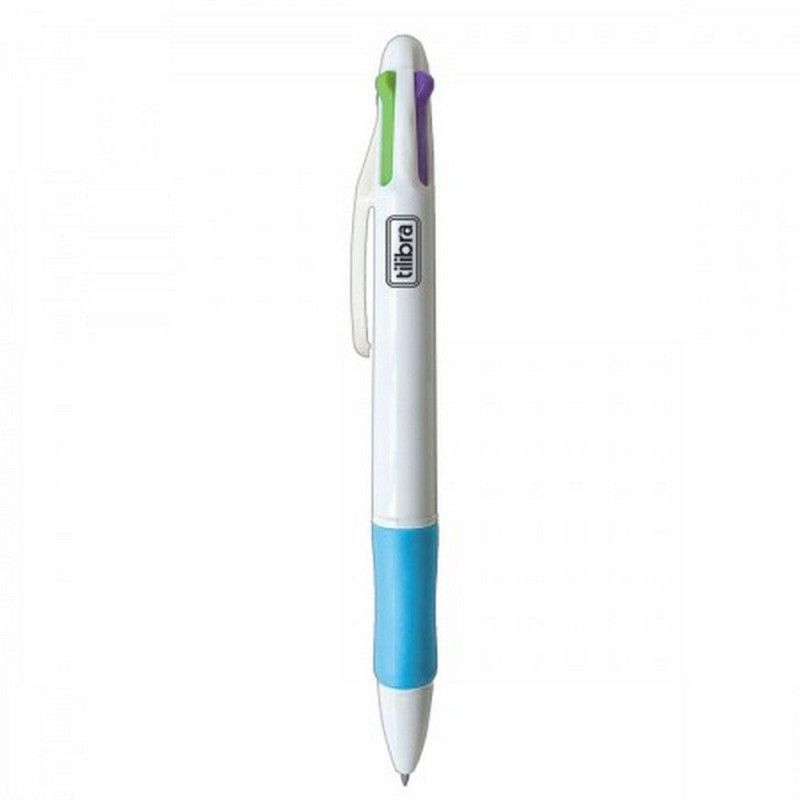 CANETA 0.7 4 CORES FUN RC4 TILIBRA - REF. 34564 - CAIXA COM 12 UNIDADES