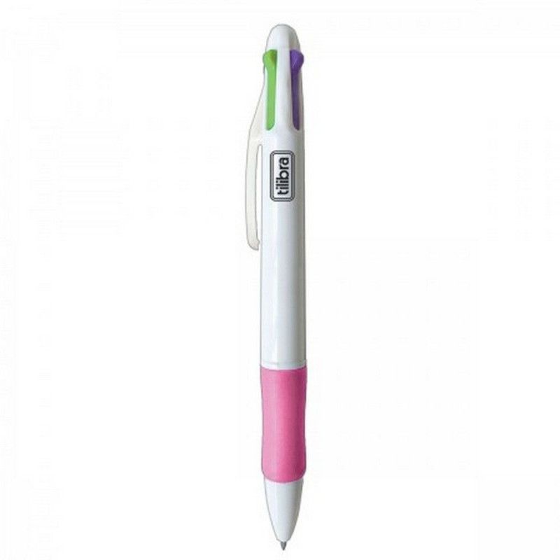 CANETA 0.7 4 CORES FUN RC4 TILIBRA - REF. 34564 - CAIXA COM 12 UNIDADES