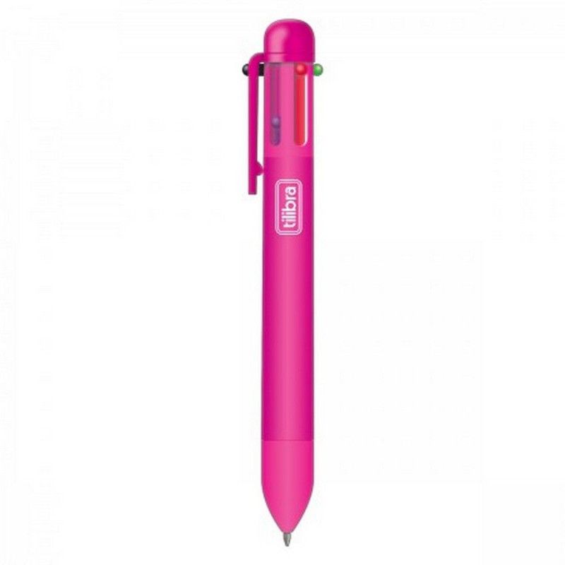 CANETA 0.7 6 CORES RC6 TILIBRA - REF. 34565 - CAIXA COM 12 UNIDADES
