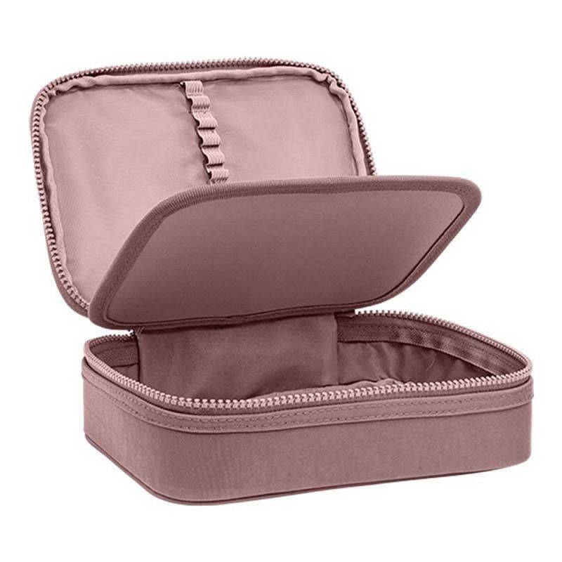 ESTOJO BOX ACADEMIE METALIZADO ROSE TILIBRA - REF. 34845 - 1 UNIDADE