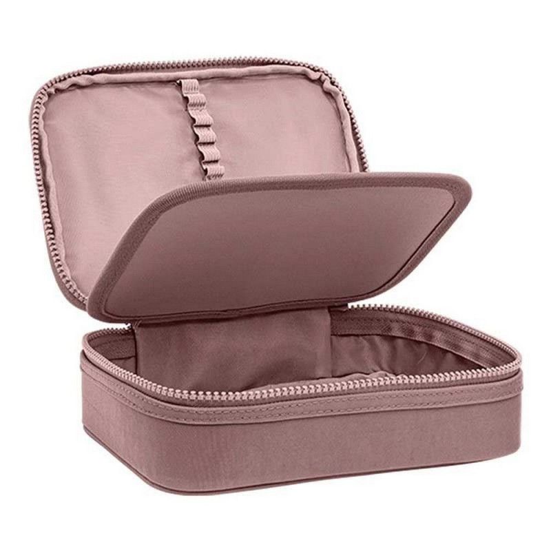 ESTOJO BOX ACADEMIE METALIZADO ROSE TILIBRA - REF. 34845 - PACOTE COM 2 UNIDADES