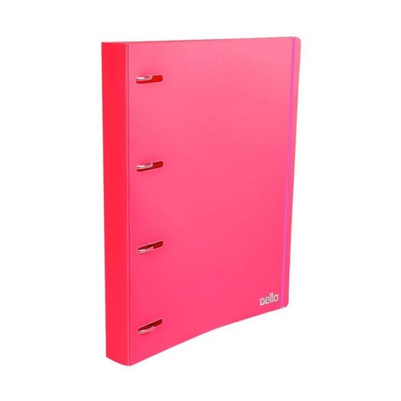 FICHARIO UNIVERSAL 4 ARGOLAS PINK FULL COLOR DELLO - REF. 5037.Q - 1 UNIDADE