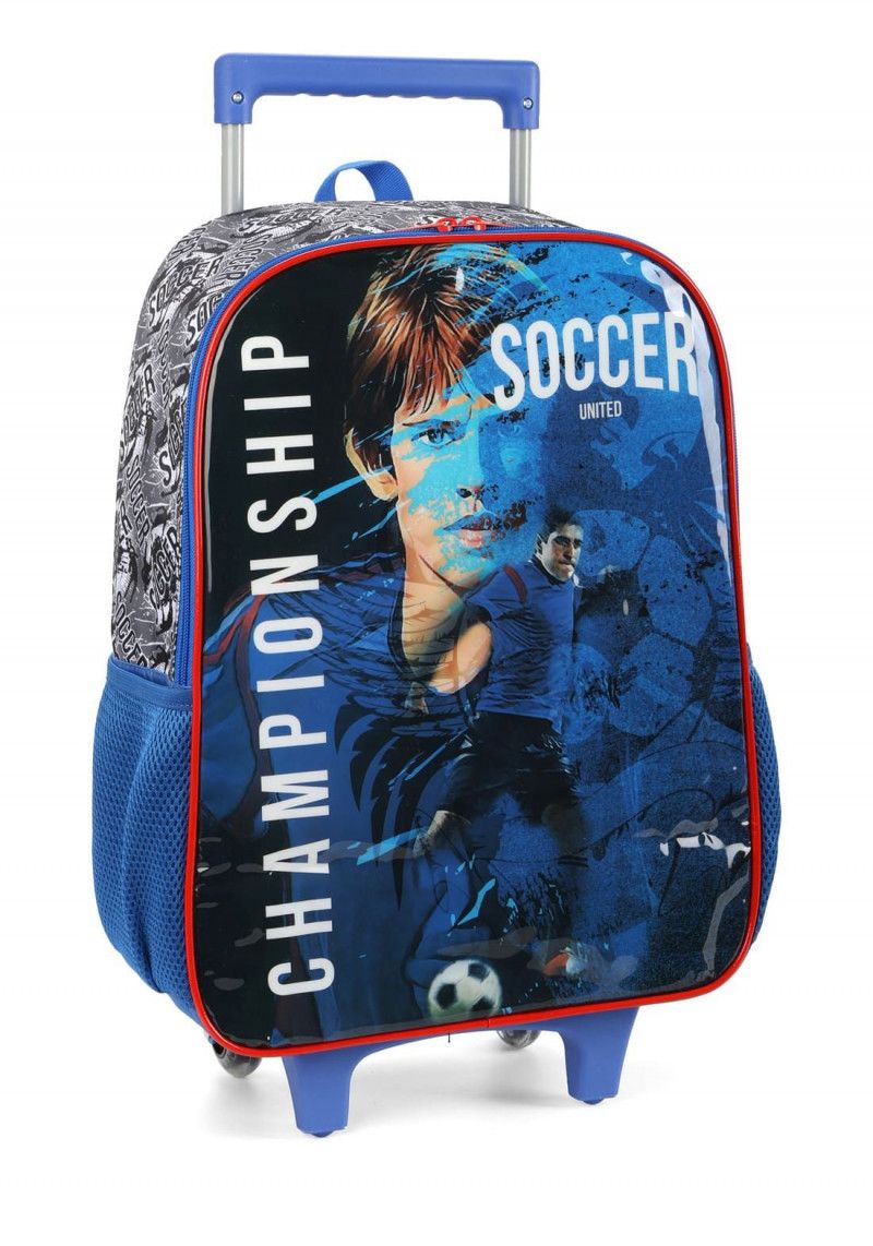 MOCHILETE SOCCER AZUL LUXCEL - REF. IC39062FT-AZ - 1 UNIDADE