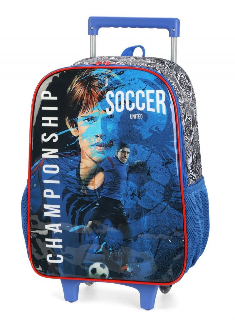MOCHILETE SOCCER AZUL LUXCEL - REF. IC39062FT-AZ - 1 UNIDADE