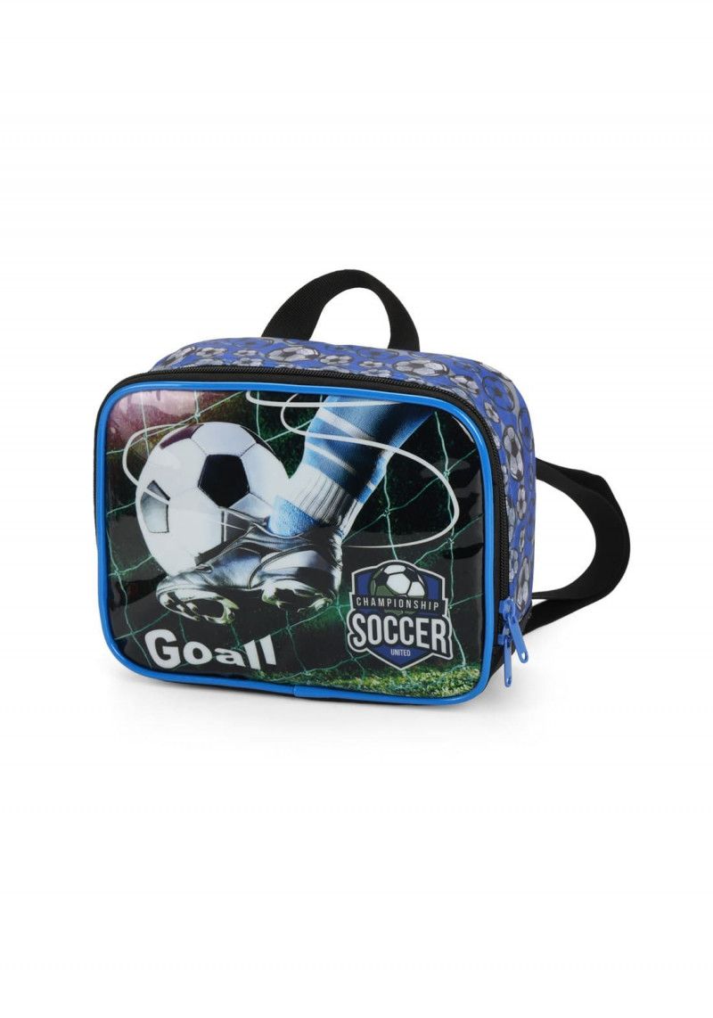 LANCHEIRA DE COSTAS SOCCER PRETO LUXCEL - REF. LA39063FT-PTO - 1 UNIDADE