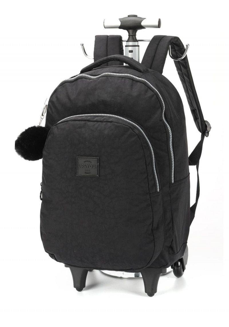 MOCHILETE CRINKLE PRETO LUXCEL - REF. MC47152UP-PTO - 1 UNIDADE