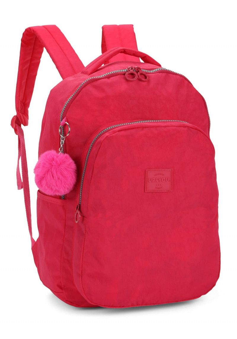 MOCHILA DE COSTAS CRINKLE PINK LUXCEL - REF. MS47151UP-PK - 1 UNIDADE