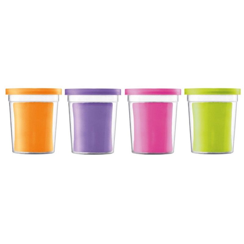MASSA DE MODELAR CREATIV COM 4 CORES NEON MAPED - REF. 907201 - 1 UNIDADE