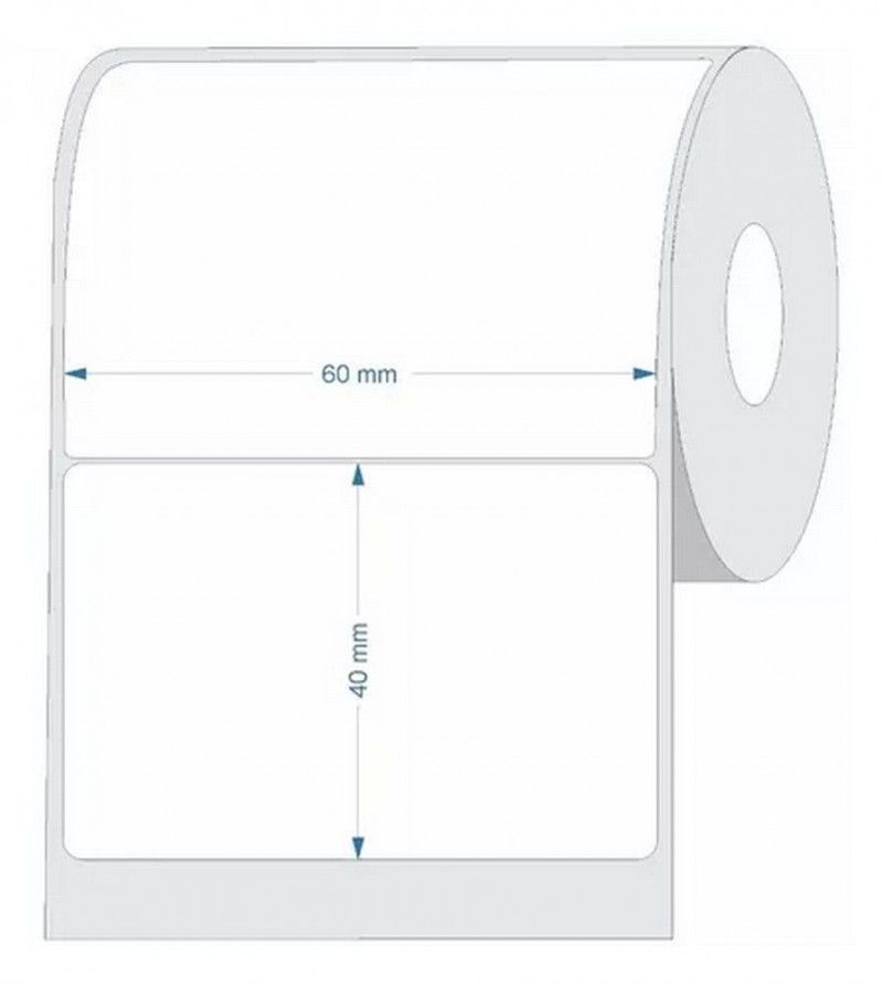 ETIQUETA ADESIVA TERMICA COUCHE 40X60MM GRESPAN - REF. 21448 - 1 UNIDADE