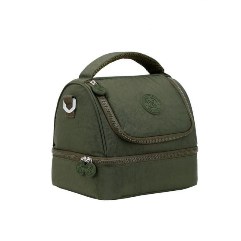 LANCHEIRA COM ALCA TRENDY VERDE MILITAR 02 XERYUS - REF. 12483 - 1 UNIDADE