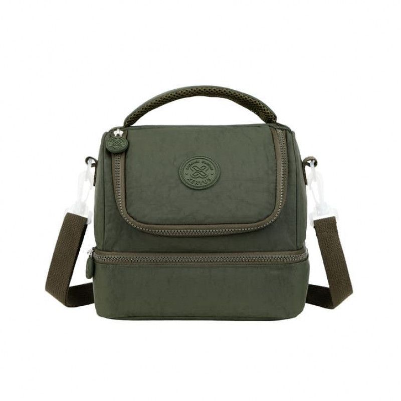 LANCHEIRA COM ALCA TRENDY VERDE MILITAR 02 XERYUS - REF. 12483 - 1 UNIDADE