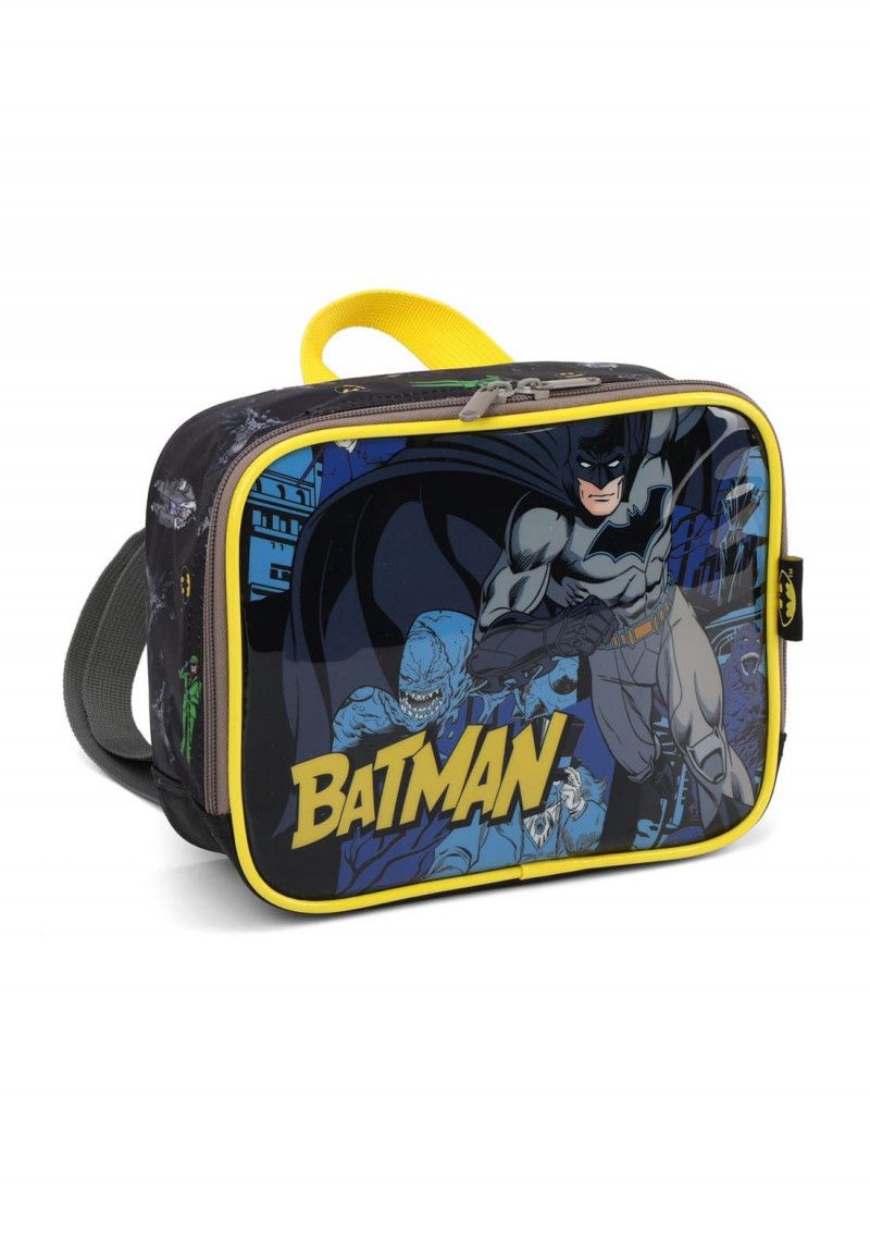 LANCHEIRA DE COSTAS BATMAN PRETO LUXCEL - REF. LA39253BM-PTO - 1 UNIDADE