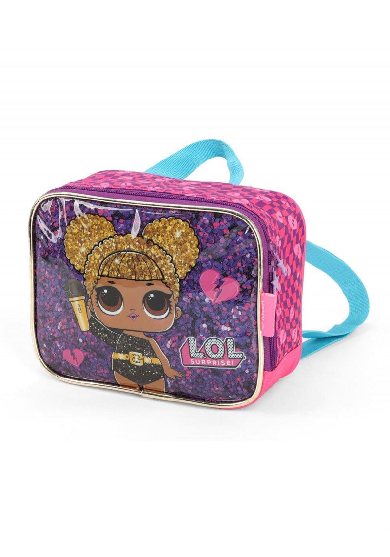 LANCHEIRA DE COSTAS L.O.L ROXO LUXCEL - REF. LA39193LO-RX - 1 UNIDADE