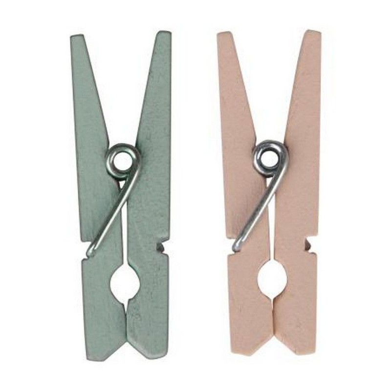 PRENDEDOR DE MADEIRA ECO 35MM TILIBRA - REF. 34660 - BLISTER COM 12 UNIDADES