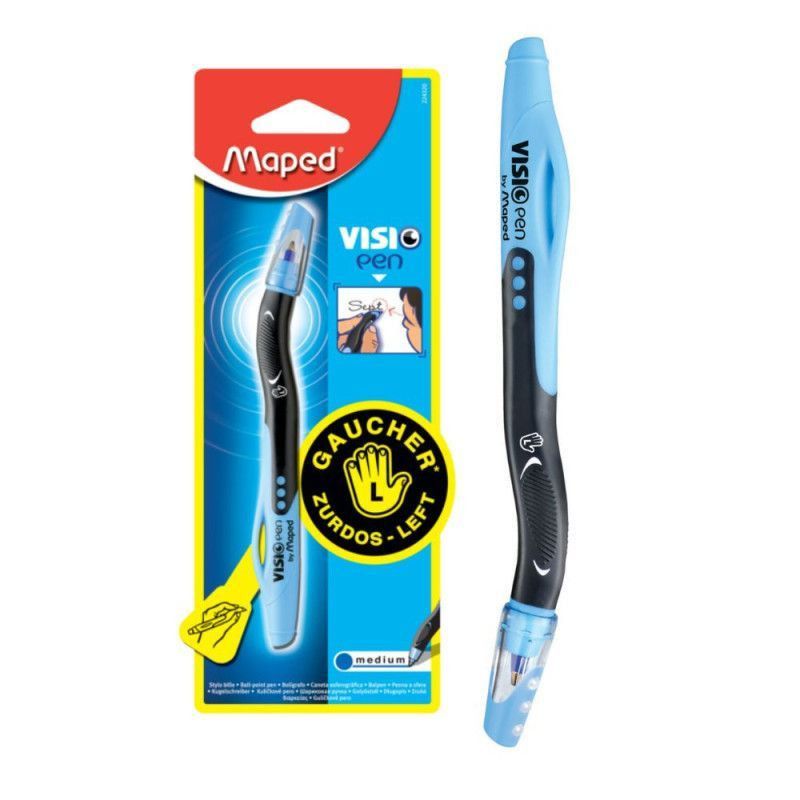 CANETA ESFEROGRAFICA MEDIUM VISION PEN AZUL PARA CANHOTO MAPED - REF. 224320 - 1 UNIDADE