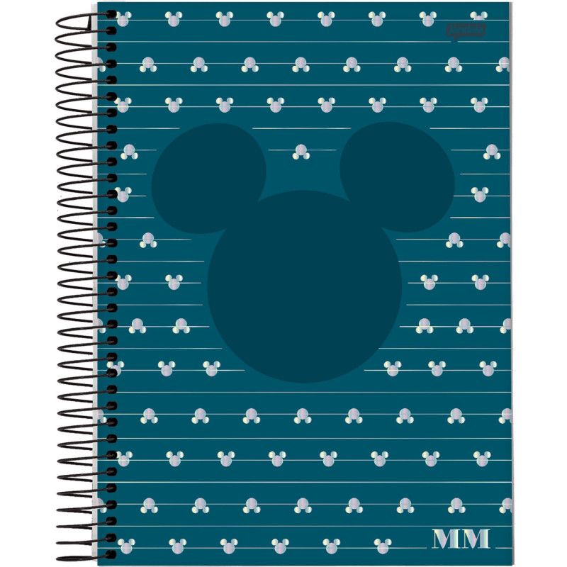 CADERNO 1 MATERIA CAPA DURA 80FL MICKEY ARTS OFFICE JANDAIA - REF. 71357-24 - PACOTE COM 4 UNIDADES