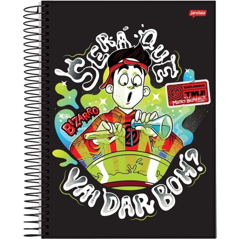 CADERNO 1 MATERIA CAPA DURA 80FL ENALDINHO JANDAIA - REF. 74500-24 - PACOTE COM 4 UNIDADES