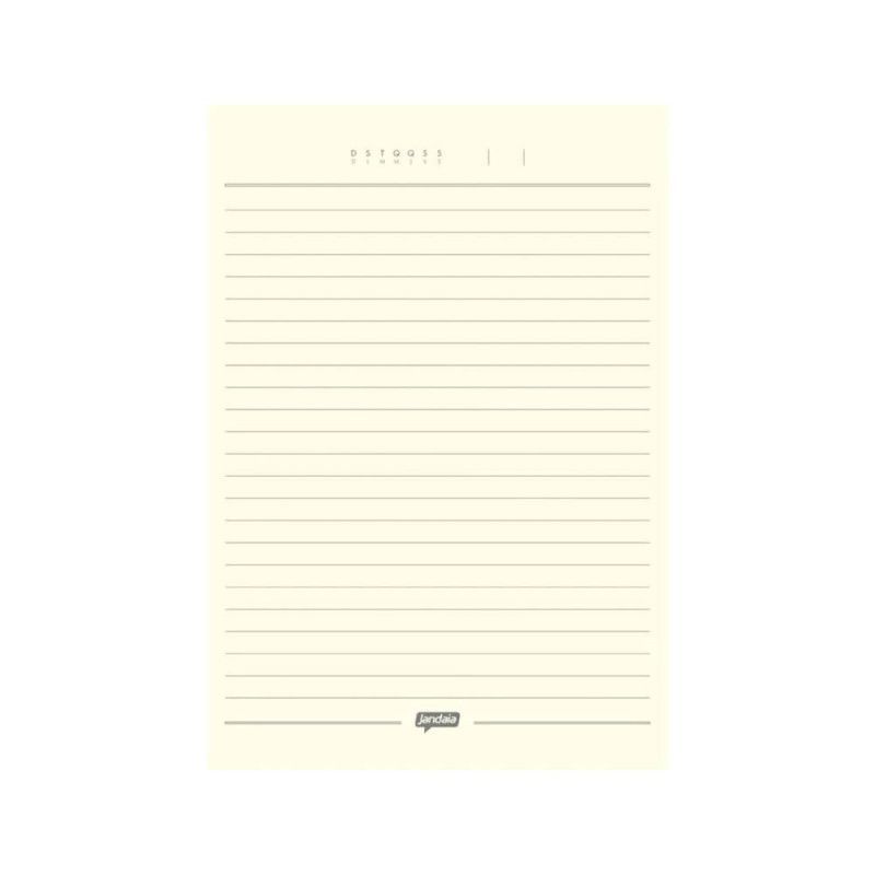 CADERNETA 80FL ESPIRAL CAPA DURA KRAFT GOLD JANDAIA - REF. 74787-77 - PACOTE COM 5 UNIDADES