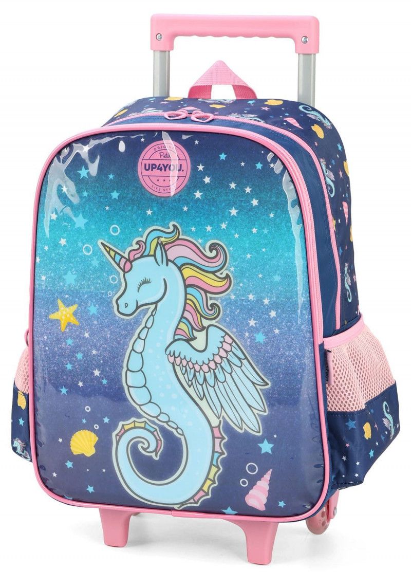 MOCHILETE CAVALO MARINHO AZUL LUXCEL - REF. IC39392UP0200U - 1 UNIDADE