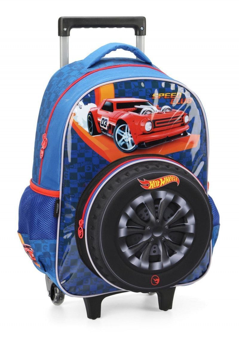 MOCHILETE HOTWHEELS AZUL LUXCEL - REF. IC39992HW-AZ - 1 UNIDADE