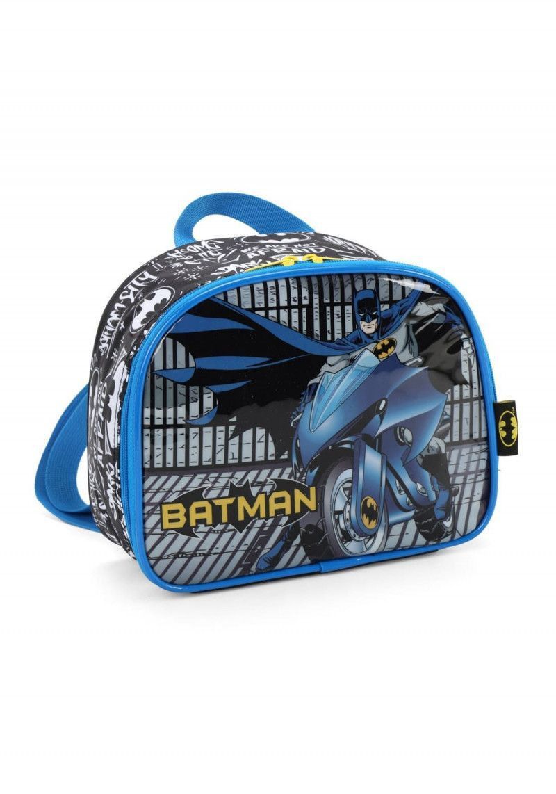 LANCHEIRA DE COSTAS AZUL BATMAN LUXCEL - REF. LA39263BM-AZ - 1 UNIDADE