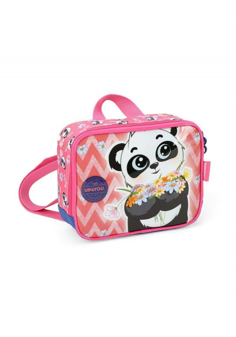 LANCHEIRA DE COSTAS PANDA ROSA LUXCEL - REF. LA39363UP0300U - 1 UNIDADE