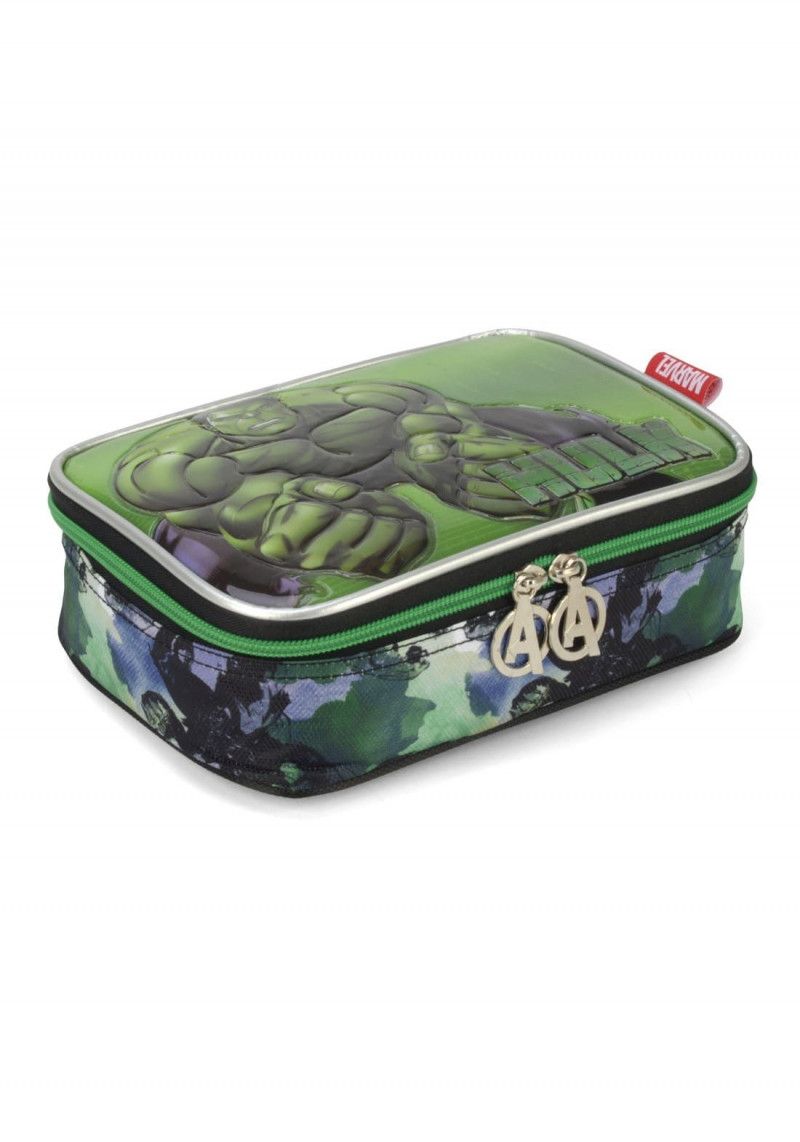 ESTOJO BOX AVENGERS VERDE LUXCEL - REF. EI39594AG-VD - 1 UNIDADE