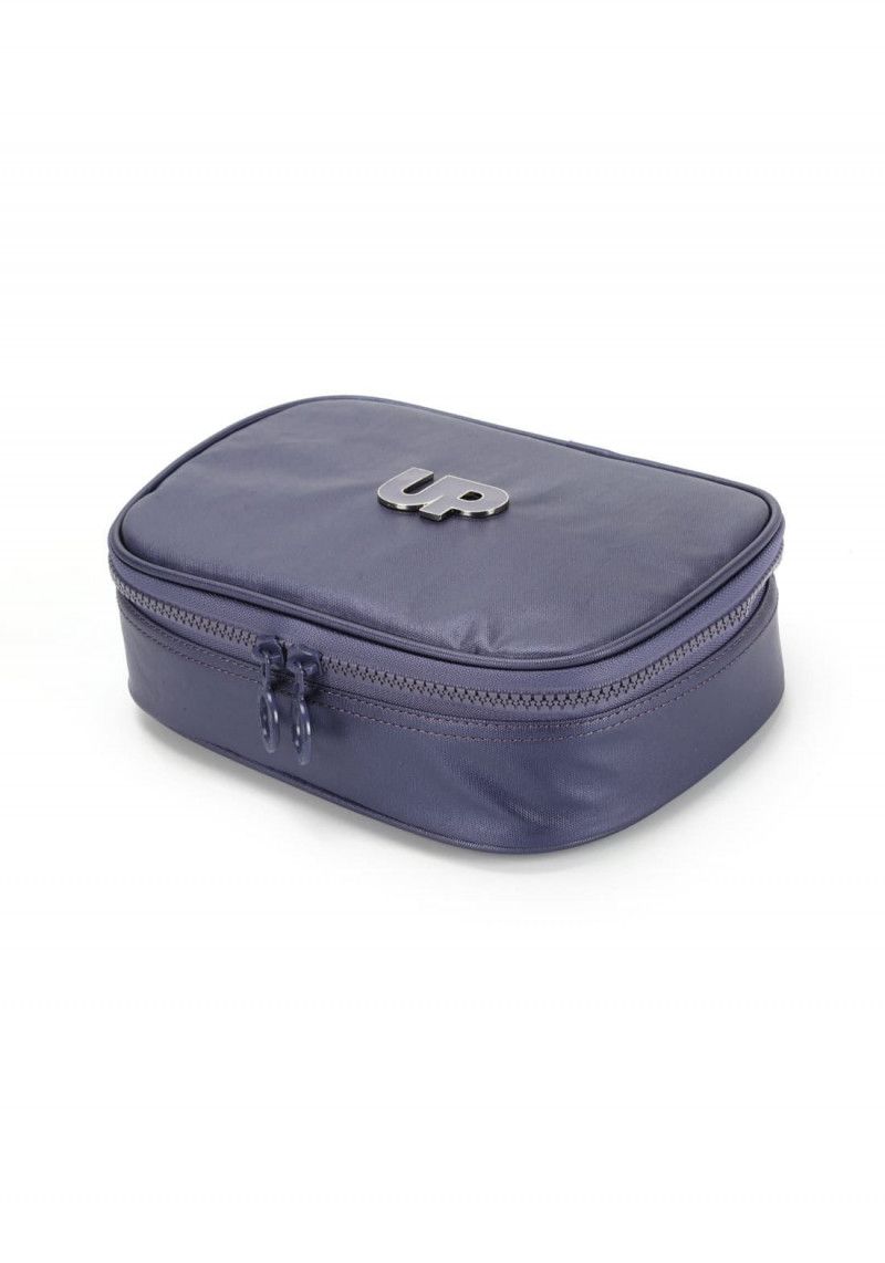 ESTOJO BOX CRINKLE METALIZADO AZUL LUXCEL - REF. ET47248UP-AZ - 1 UNIDADE