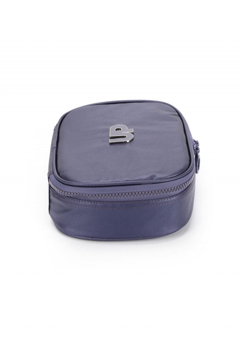ESTOJO BOX CRINKLE METALIZADO AZUL LUXCEL - REF. ET47248UP-AZ - 1 UNIDADE