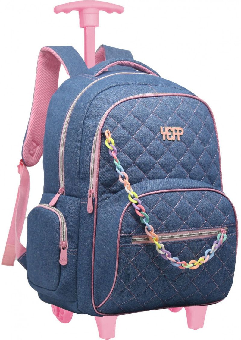 MOCHILETE JEANS MF8147-C YEPP - REF. AZUL - 1 UNIDADE