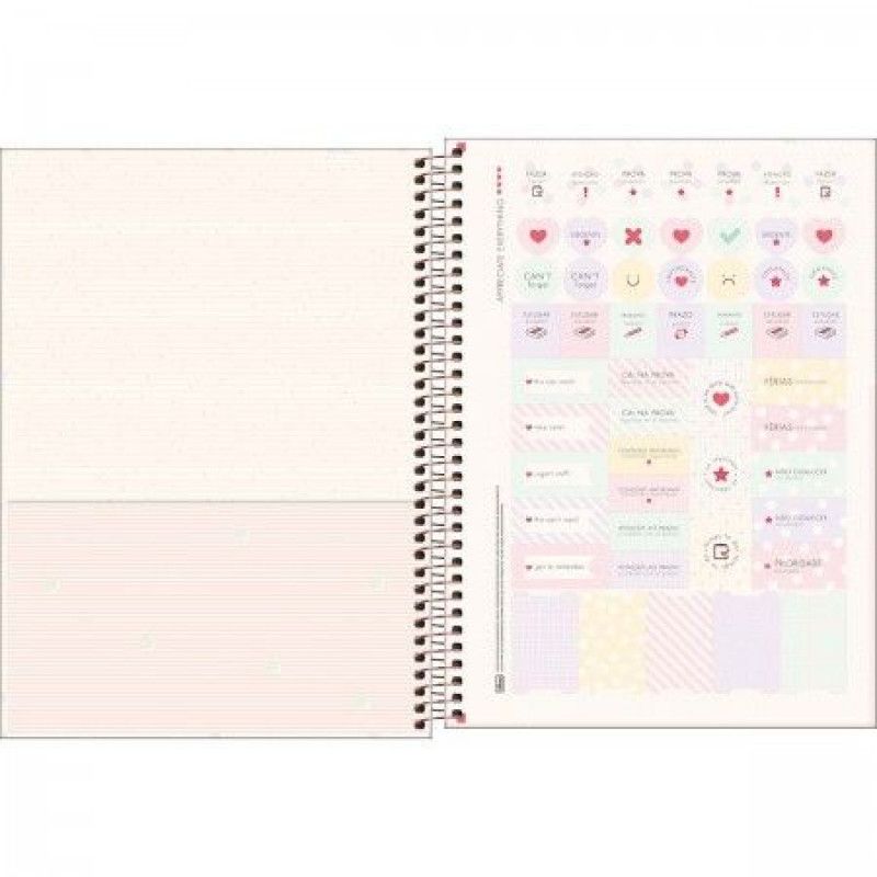 CADERNO 1 MATERIA CAPA DURA 80FL SOHO TILIBRA - REF. 34075 - PACOTE COM 4 UNIDADES