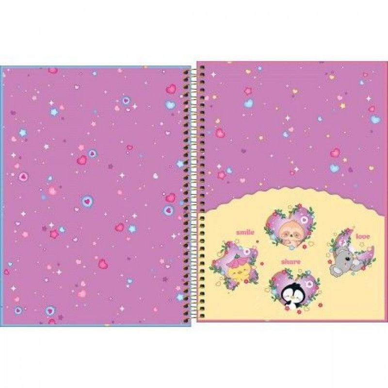 CADERNO ESPIRAL CAPA DURA UNIVERSITARIO CONNECT 10 MATERIAS MELLOW 160 FOLHAS TILIBRA - REF. 350061 - PACOTE COM 4 UNIDADES