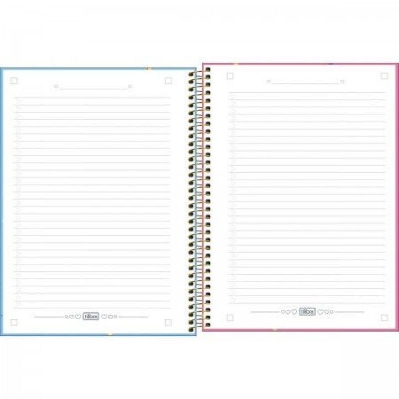 CADERNO ESPIRAL CAPA DURA UNIVERSITARIO CONNECT 10 MATERIAS MELLOW 160 FOLHAS TILIBRA - REF. 350061 - PACOTE COM 4 UNIDADES