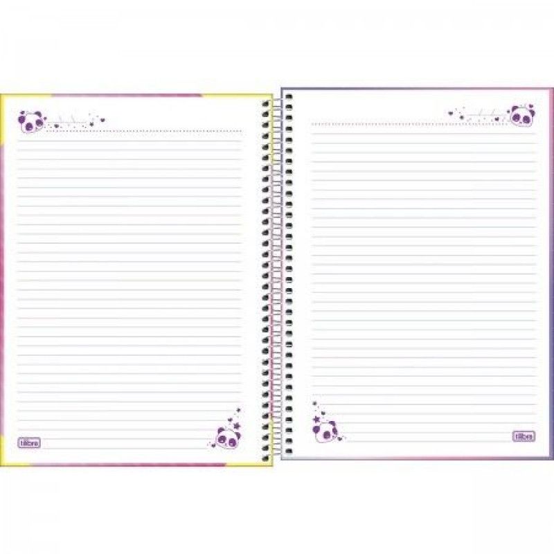 CADERNO 20 MATERIAS CAPA DURA LOVELY FRIEND TILIBRA - REF. 35098 - PACOTE COM 2 UNIDADES