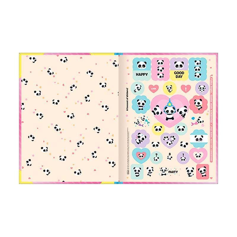 CADERNO BROCHURA CAPA DURA 1/4 80FL LOVELY FRIENDS TILIBRA - REF. 35100 - PACOTE COM 5 UNIDADES