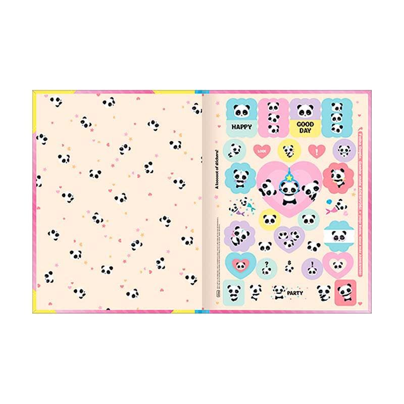 CADERNO BROCHURAO CAPA DURA 80FL LOVELY FRIEND TILIBRA - REF. 35099 - PACOTE COM 5 UNIDADES