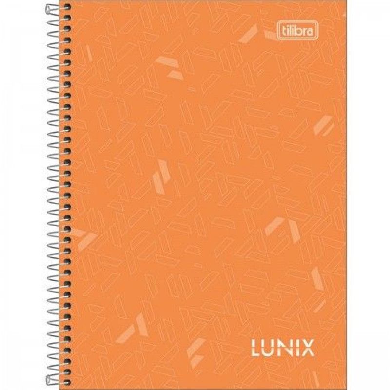 CADERNO ESPIRAL CAPA DURA 1/4 160FL LUNIX TILIBRA - REF. 34638 - PACOTE COM 4 UNIDADES
