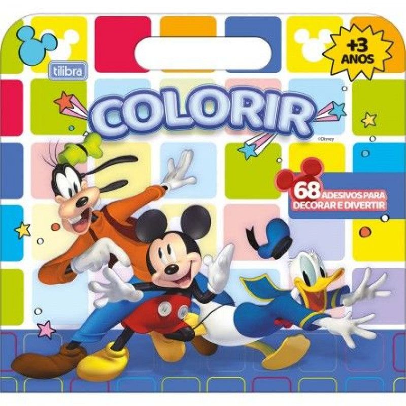 BLOCO DE ATIVIDADES LIVRO MALETA MICKEY TILIBRA - REF. 30460 - PACOTE COM 5 UNIDADES