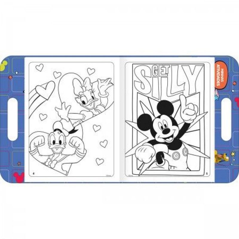 BLOCO DE ATIVIDADES LIVRO MALETA MICKEY TILIBRA - REF. 30460 - PACOTE COM 5 UNIDADES