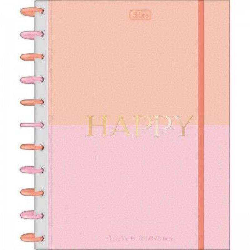 CADERNO 10 MATERIAS INTELIGENTE DISCO HAPPY TILIBRA - REF. 34284 - 1 UNIDADE
