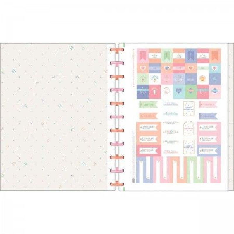 CADERNO 10 MATERIAS INTELIGENTE DISCO HAPPY TILIBRA - REF. 34284 - 1 UNIDADE