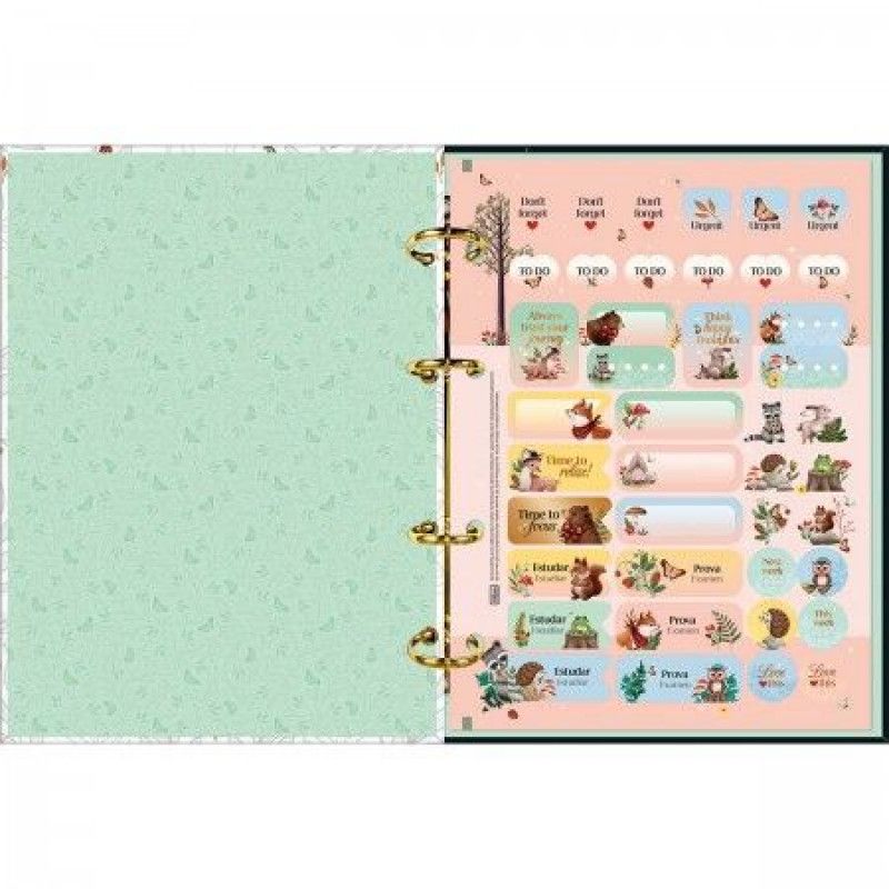CADERNO ARGOLADO 80 FOLHAS COLEGIAL LOVELAND TILIBRA - REF. 35139 - 1 UNIDADE