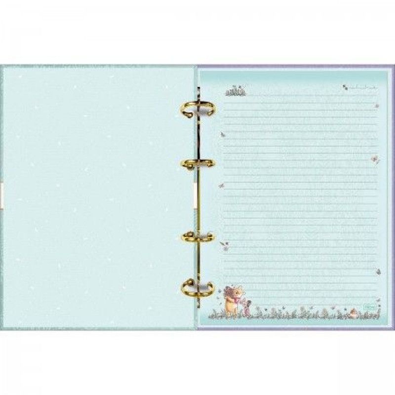 CADERNO ARGOLADO 80 FOLHAS COLEGIAL POOH TILIBRA - REF. 35138 - 1 UNIDADE