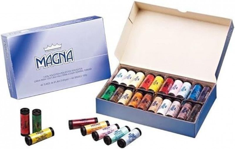 LINHA DE COSTURA MAGNA SORTIDO COM 40 CORRENTE - REF. 4120200-00001 - 1 UNIDADE