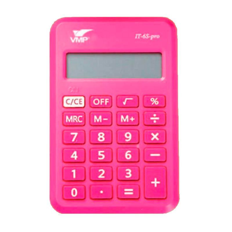 CALCULADORA 8 DIGITOS DE BOLSO NEON PINK VMP - REF. 0-236.159.03 - 1 UNIDADE