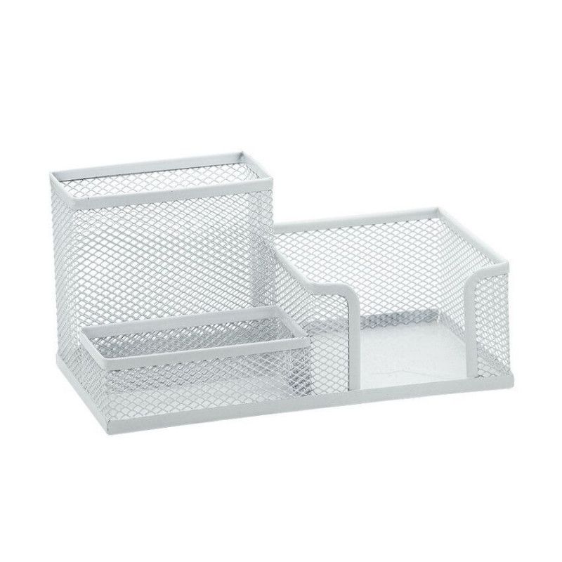 PORTA CANETA/CLIPES/LEMBRETE ARAMADO BRW BRANCO - REF. OR5123 BCO - 1 UNIDADE 