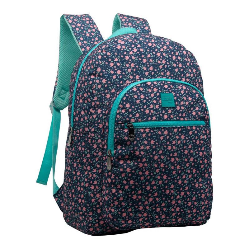 MOCHILA DE COSTAS ESTAMPADA N.16 MB13100 YEPP TULIPAS - 1 UNIDADE
