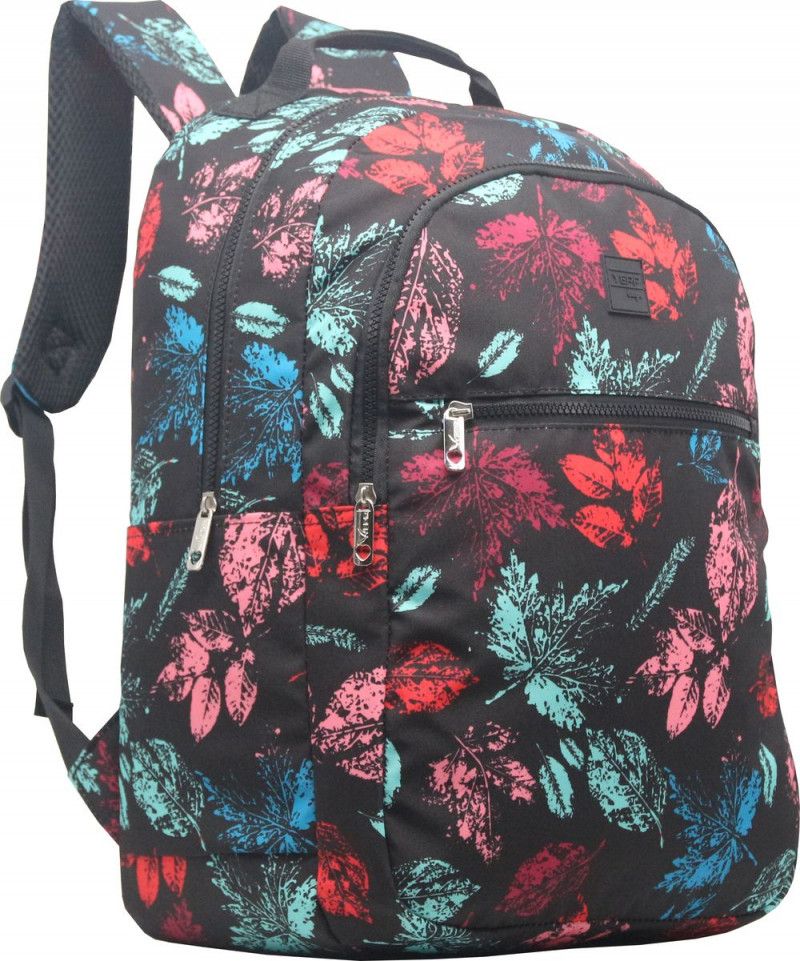 MOCHILA DE COSTAS NYLON ESTAMPADA N.18 MB13101 YEPP FOLHAS - 1 UNIDADE